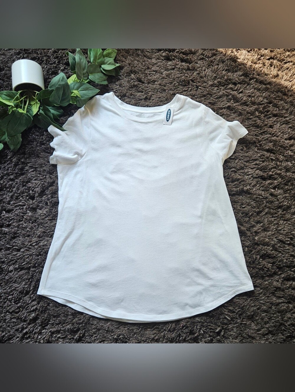 Old Navy nwt white xl tall EveryWear Crew-Neck T-Shirt super-soft, with a comfor